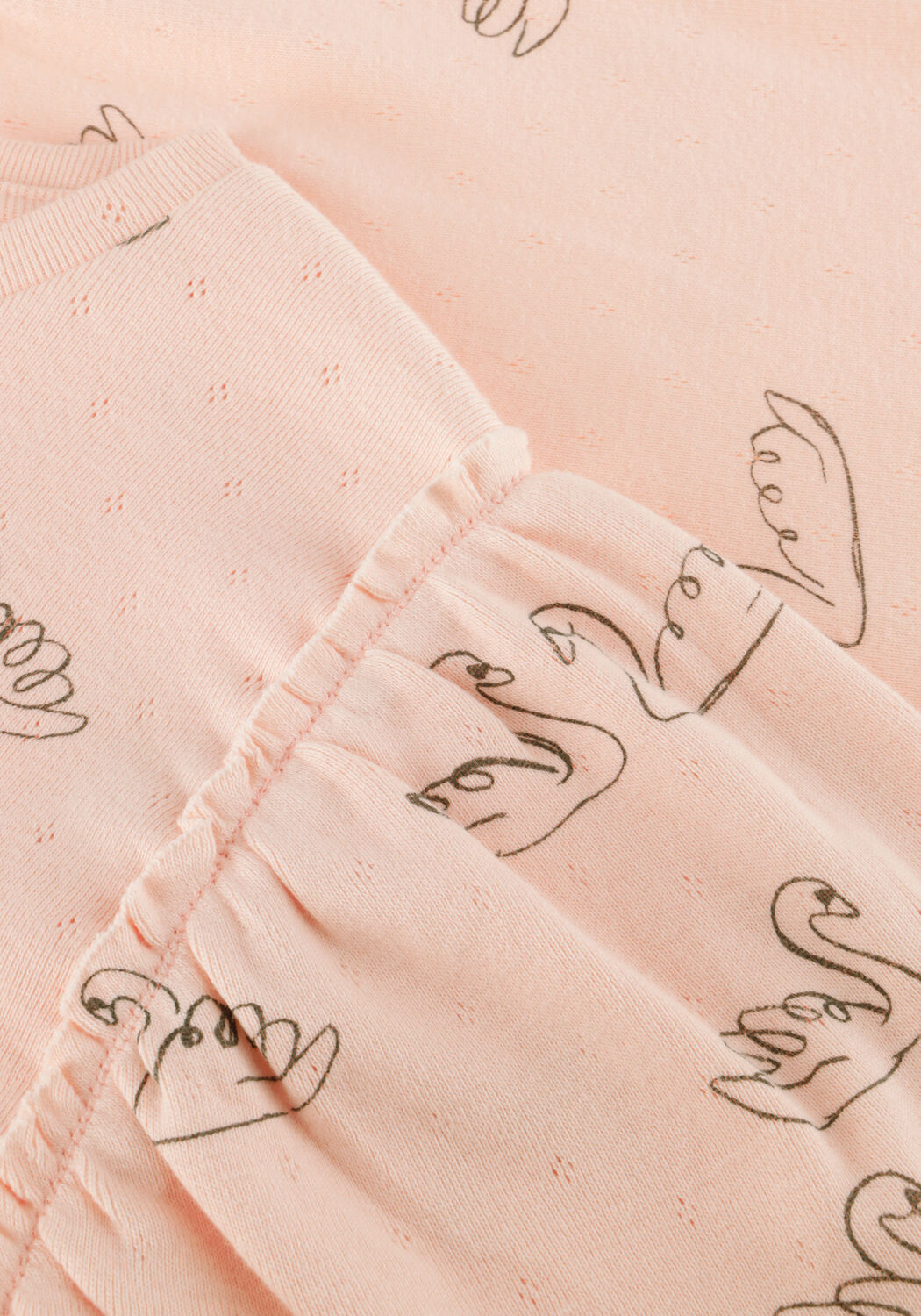 Roze Sproet & Sprout T-shirt T-SHIRT SWAN PRINT - large