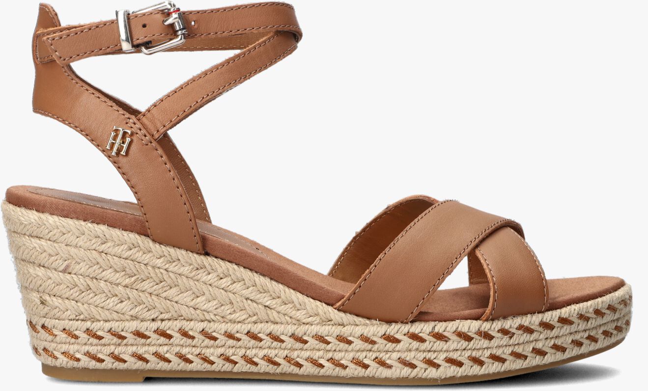 Tommy hilfiger sandalen cognac clearance