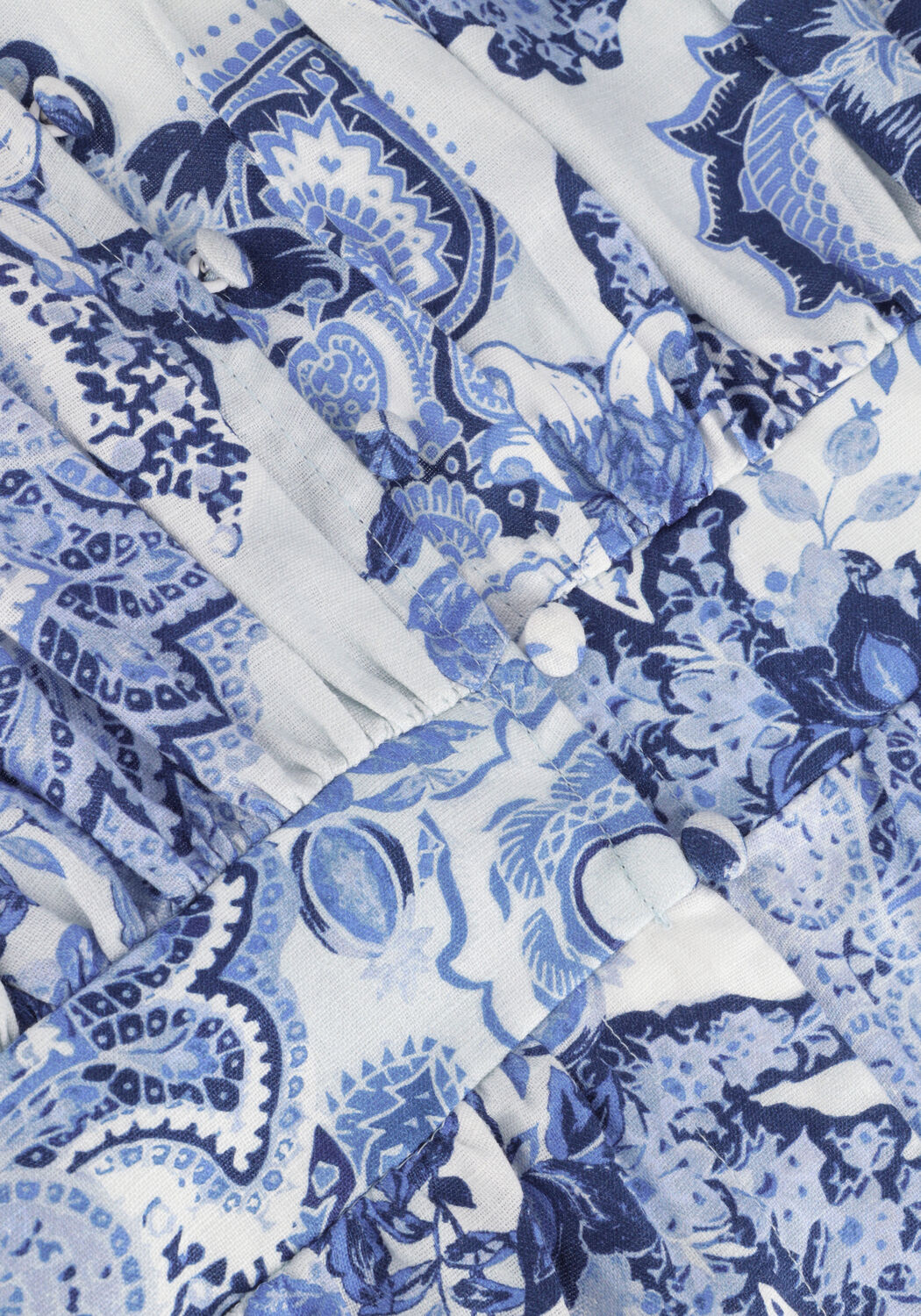 Blauwe GUESS Playsuits ZAREN LINEN ROMPER - large