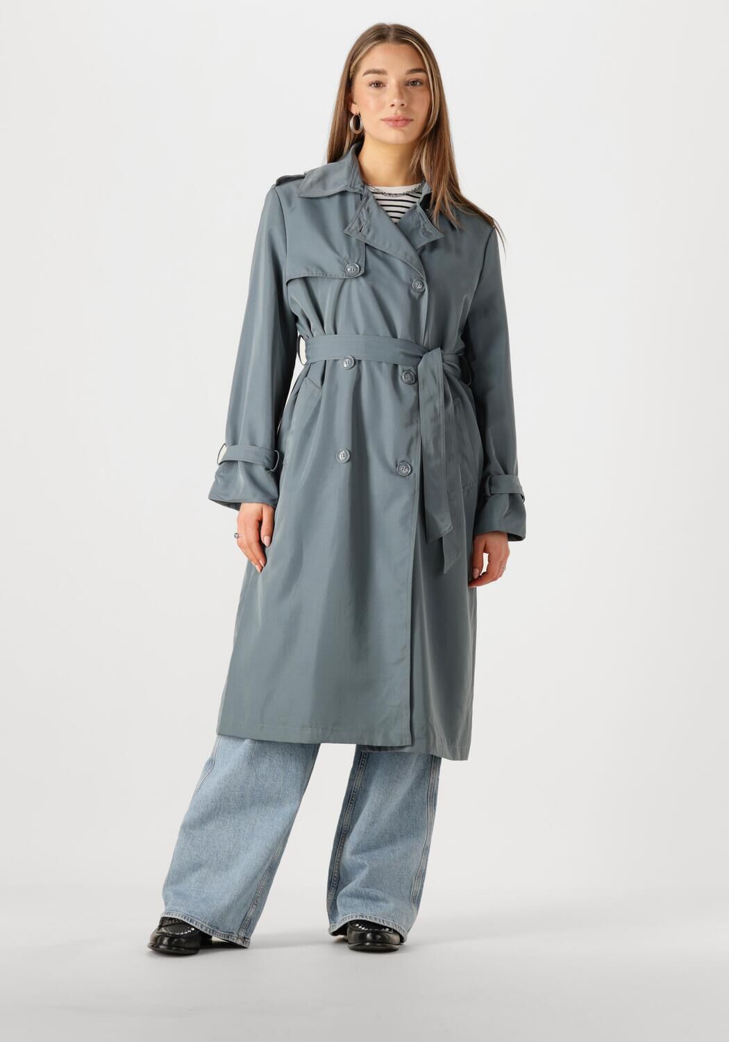 WITHBLACK Dames Jassen Wblnoise Trench Coat Blauw