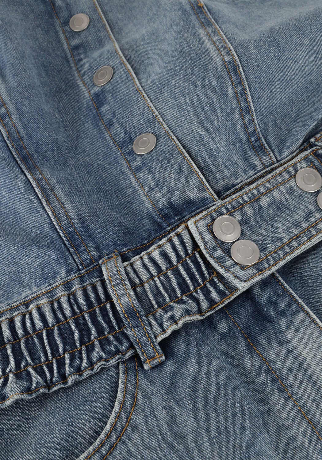 Blauwe ROUGE EDIT Playsuits ROUJOLIE 2/4 DENIM PLAYSUIT - large