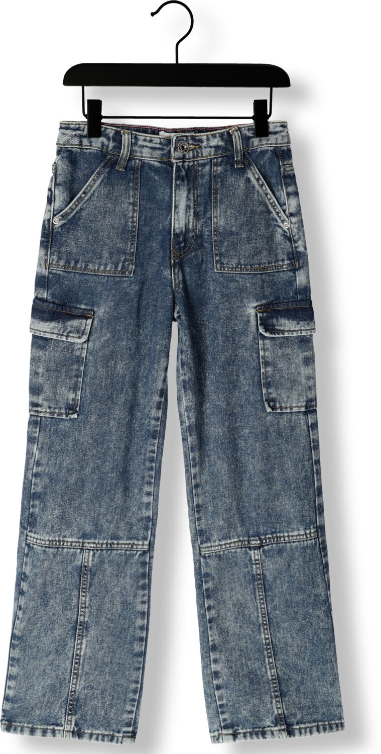 Vingino high waist wide leg jeans Cato Cargo blue vintage