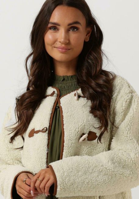 Gebroken wit SCOTCH & SODA Jack SHORT TEDDY JACKET - large