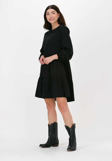Zwarte MSCH COPENHAGEN Mini jurk MEADOW ANNEKE LS DRESS - large