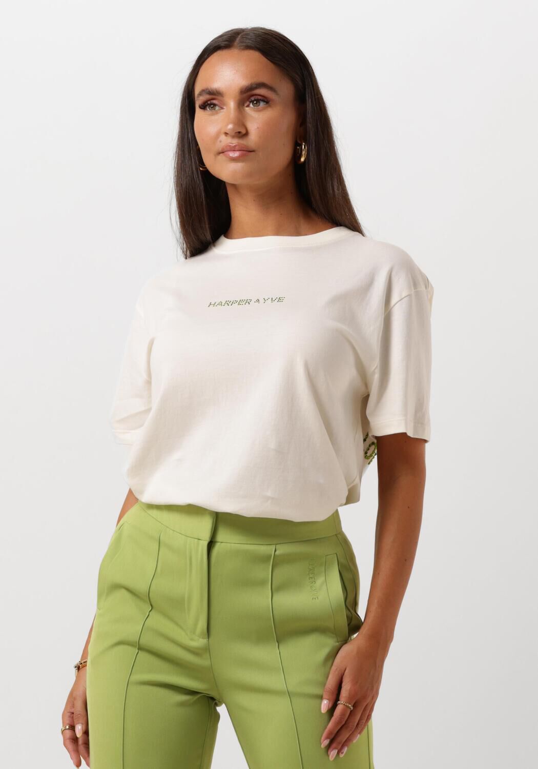 HARPER & YVE Dames Tops & T-shirts Vibrantenergy-ss Ecru