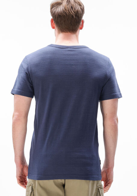 Blauwe PME LEGEND T-shirt JACQUARD STRIPED - large