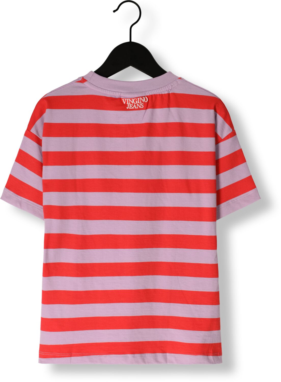 VINGINO Meisjes Tops & T-shirts Basic-tee Stripe Rood