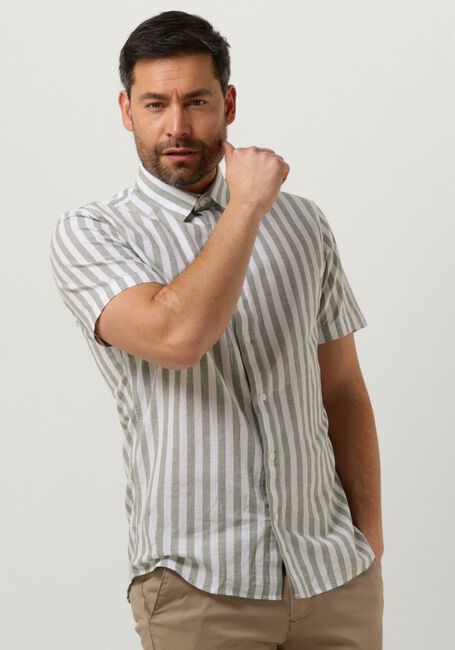 Groene SELECTED HOMME Casual overhemd SLHSLIMNEW-LINEN SHIRTS SS CLASSIC W - large