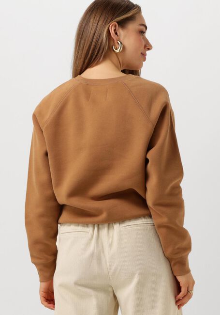 Camel UGG Sweater MADELINE FUZZY LOGO CREWNECK - large