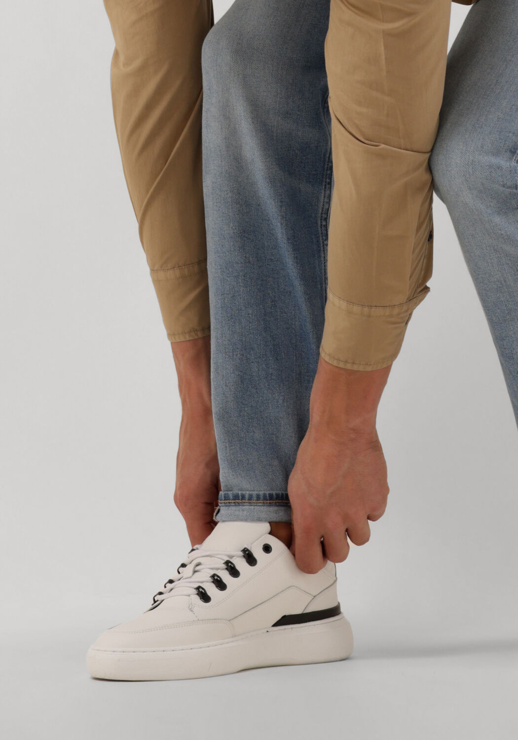 Witte CYCLEUR DE LUXE Lage sneakers LIMIT - large