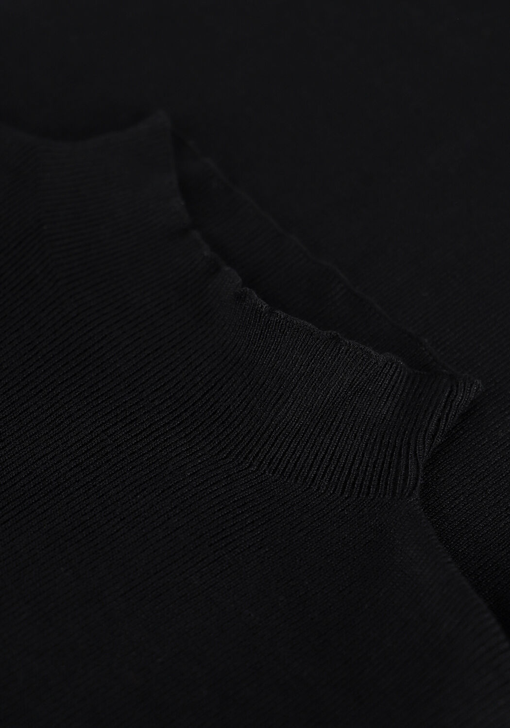 Zwarte NA-KD Tops & T-shirts HIGH NECK KNITTED POLO - large