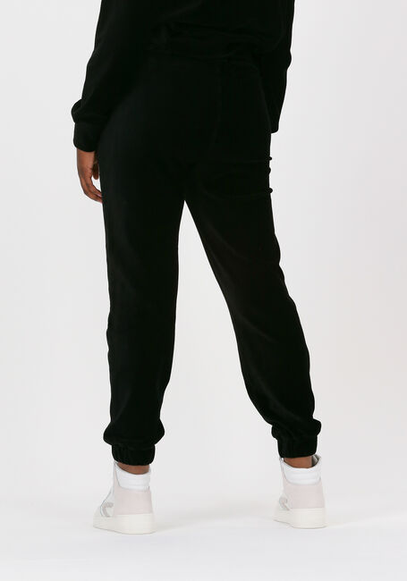 Zwarte ALIX THE LABEL Joggingbroek LADIES KNITTED RIB VELVET PANT - large