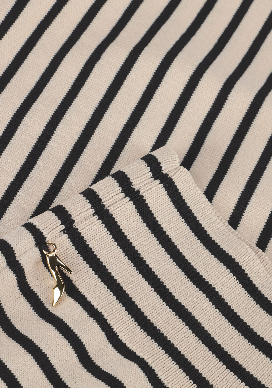 Zwarte JANSEN AMSTERDAM Tops & T-shirts K136 KNIT TOP 3/4 SLEEVE - large