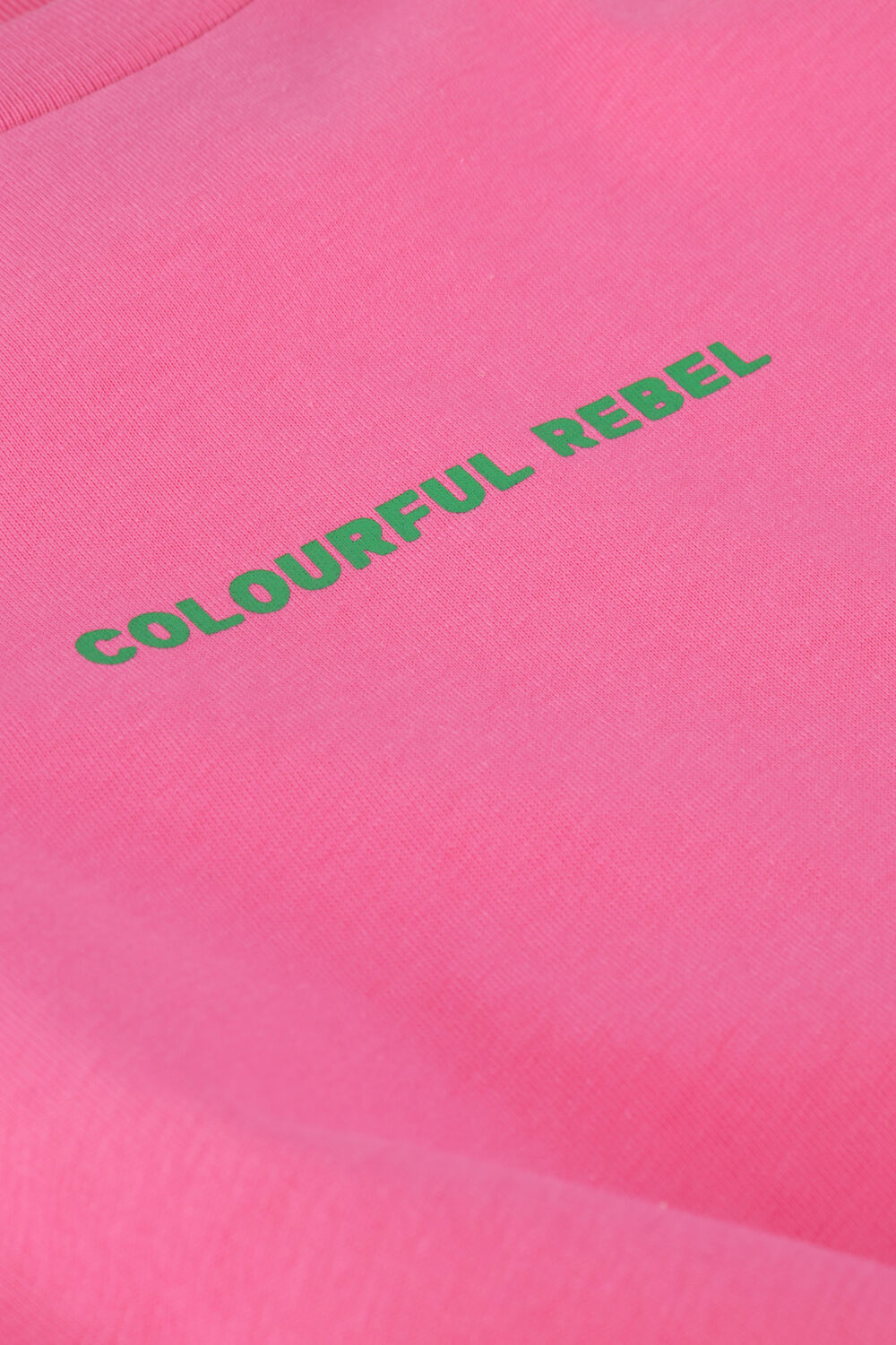 Roze COLOURFUL REBEL T-shirt UNI LOGO LOOSEFIT TEE - large
