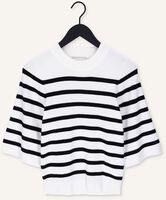 Witte NEO NOIR Trui MINKA STRIPE KNIT BLOUSE Witte NEO NOIR Trui MINKA STRIPE KNIT BLOUSE - medium