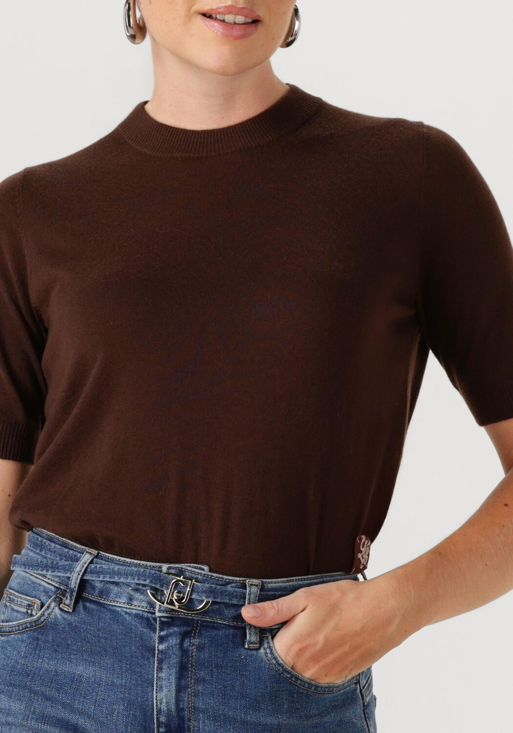 LIU JO Dames Truien & Vesten Maglia Chiusa Bruin