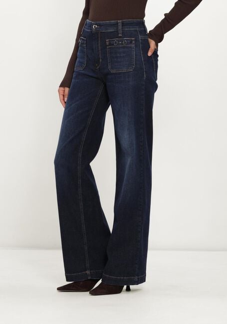 Blauwe CAMBIO Jeans ADA PATCHED POCKET DARK HR STRETCH BLUE DENIM - large