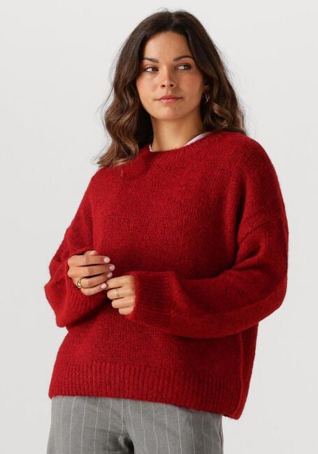 Rode OBJECT Trui OBJSAGGIA LS LO PULLOVER - large