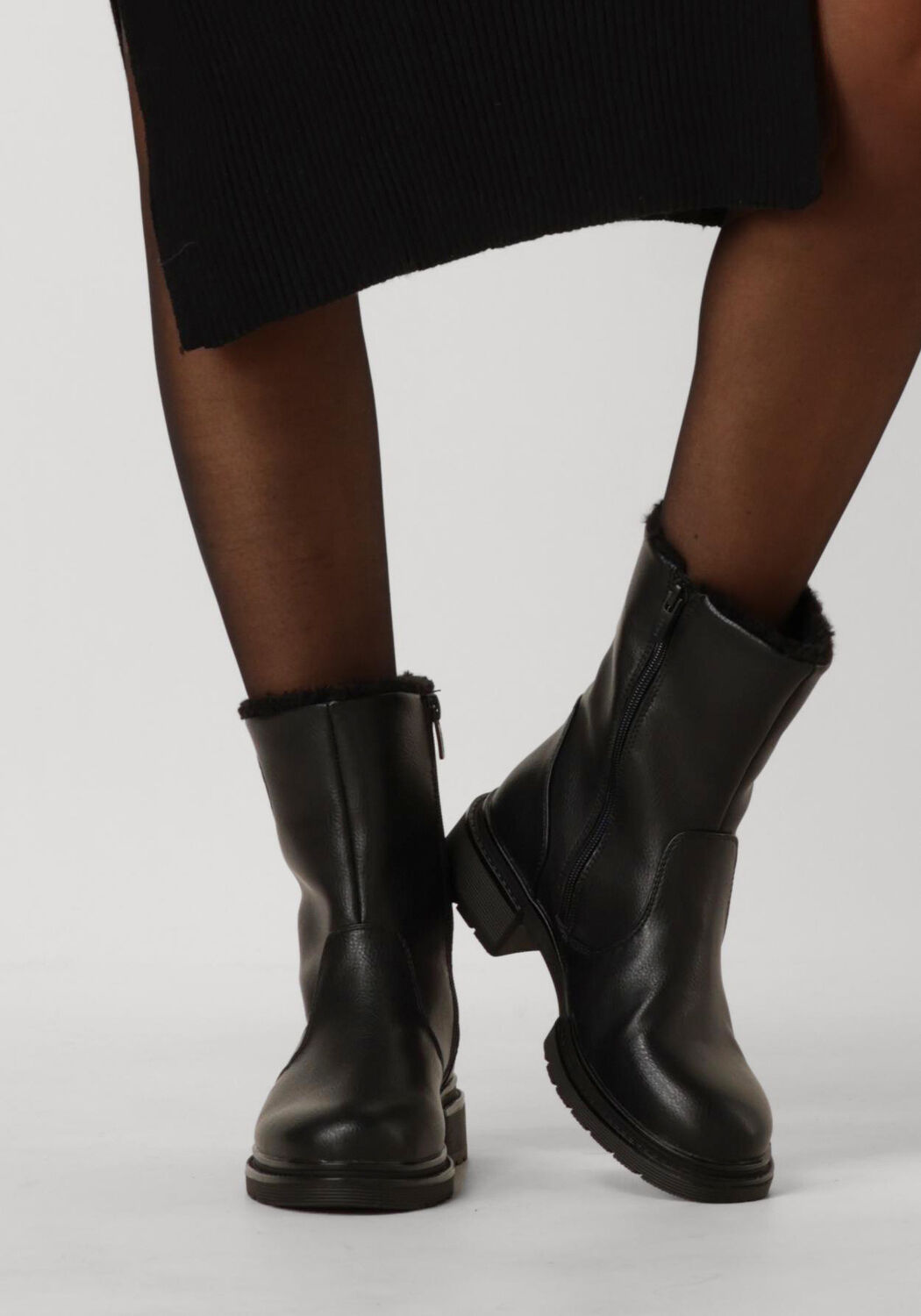 Zwarte MEXX Enkelboots POLLY GLAD - large