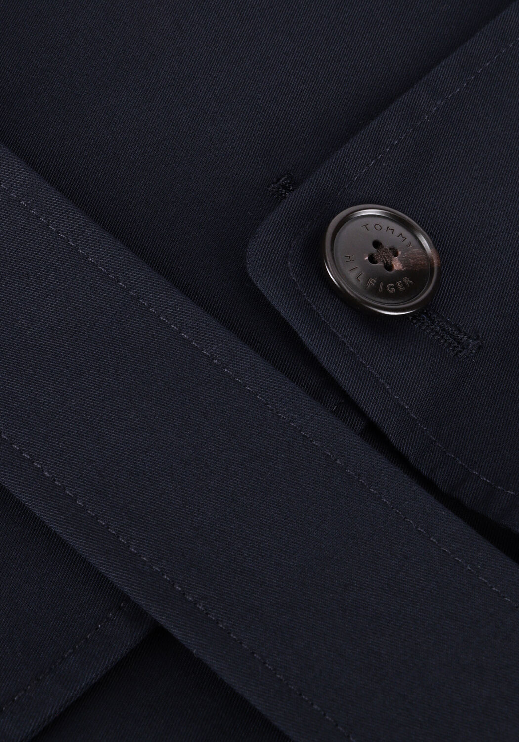 Blauwe TOMMY HILFIGER Mantel OVERSIZED TRENCH COAT - large