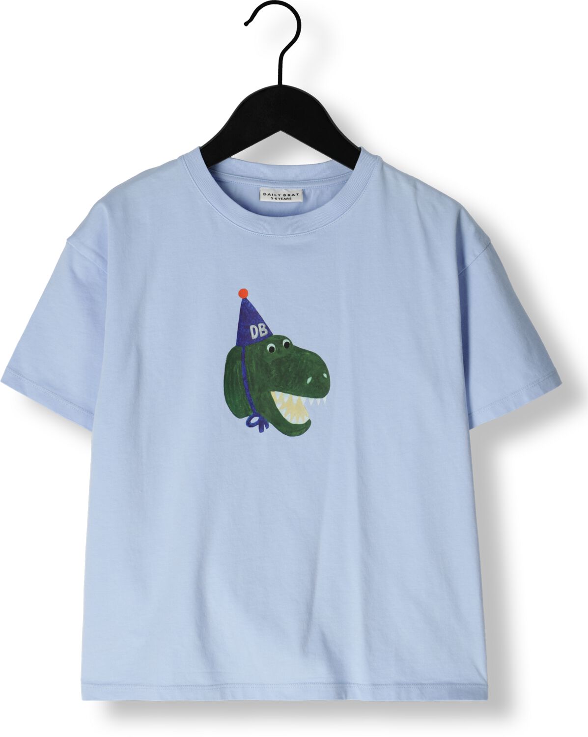 DAILY BRAT Jongens Polo's & T-shirts Daffy Dino T-shirt Blauw