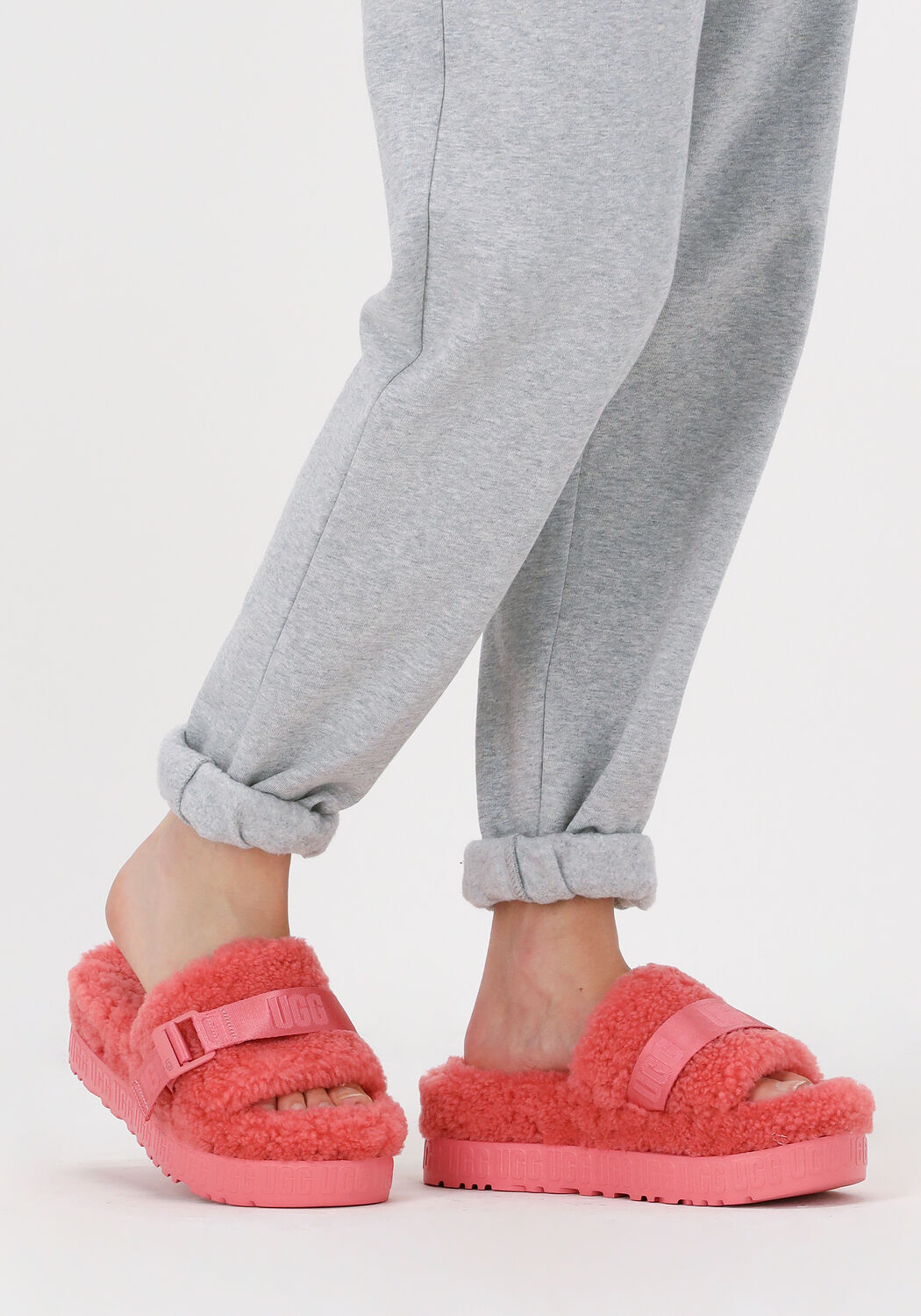 Roze uggs store pantoffels