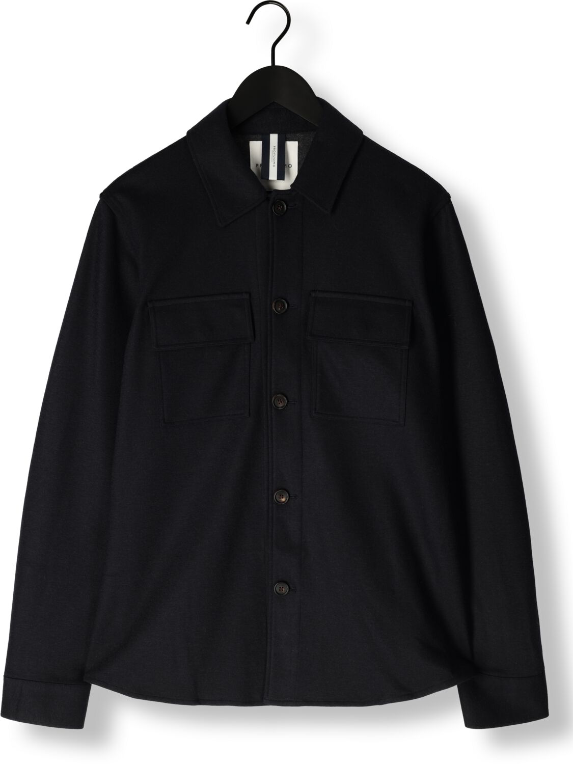 PROFUOMO Heren Overshirts Overshirt Knitted Blauw