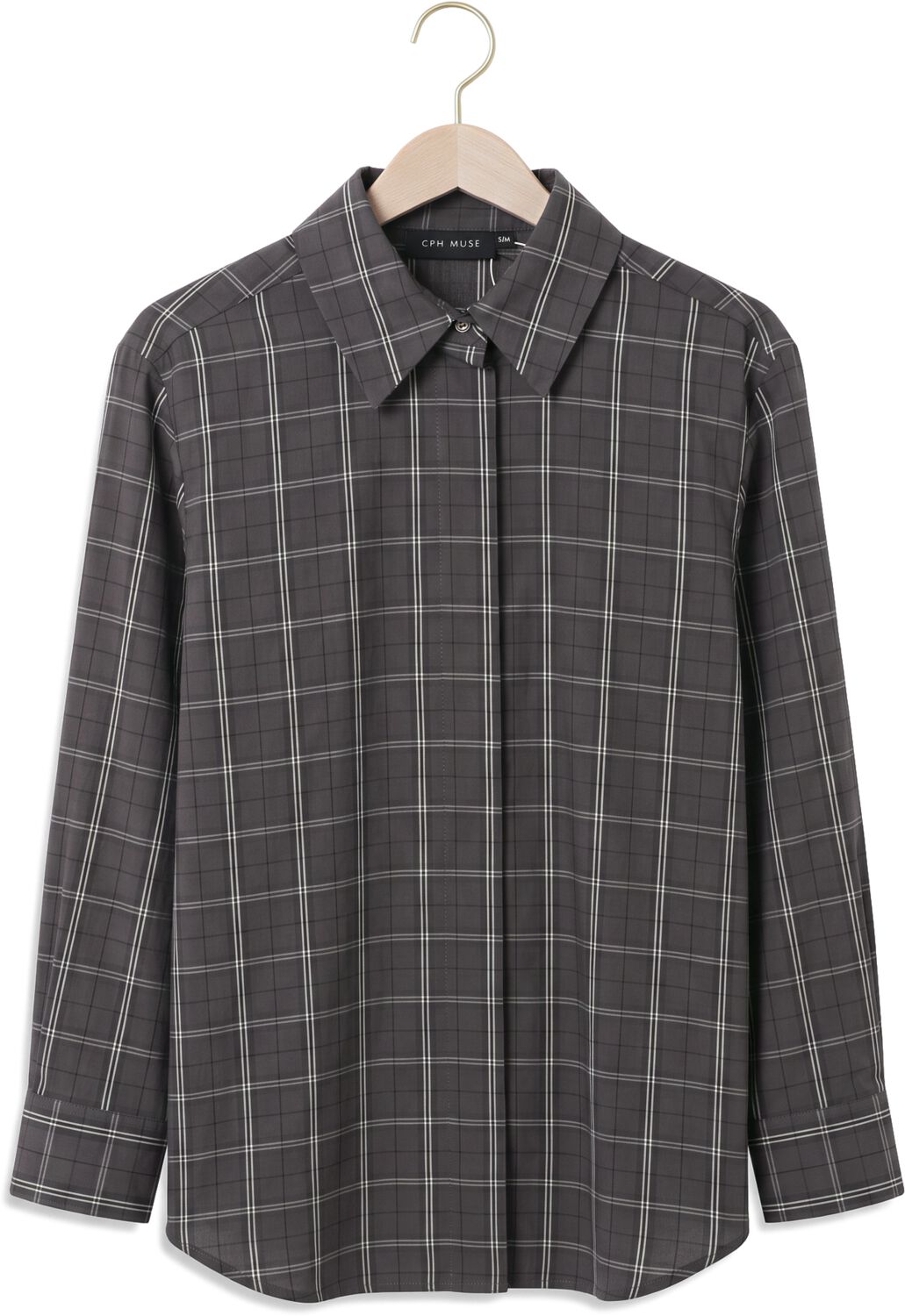 COPENHAGEN MUSE Dames Blouses Cmaurora-shirt Donkergrijs