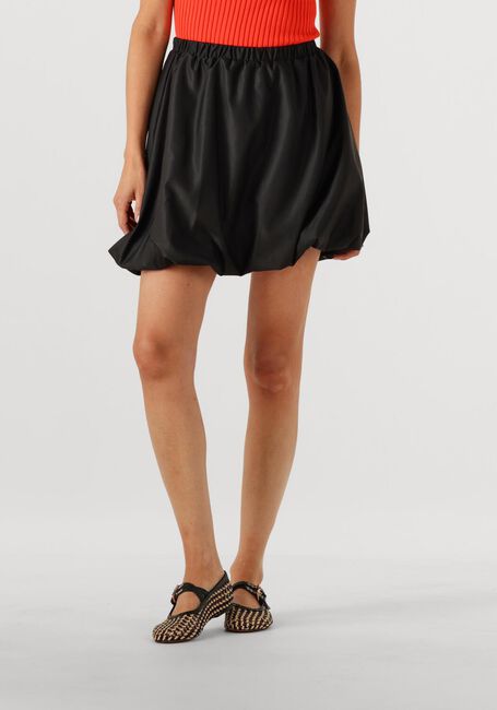 Zwarte Y.A.S. Minirok YASBOBBIE HW BUBBLE HEM SKIRT - large