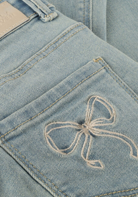 Blauwe DAILY7 Lange broeken DENIM FLARED FIT BOW - large