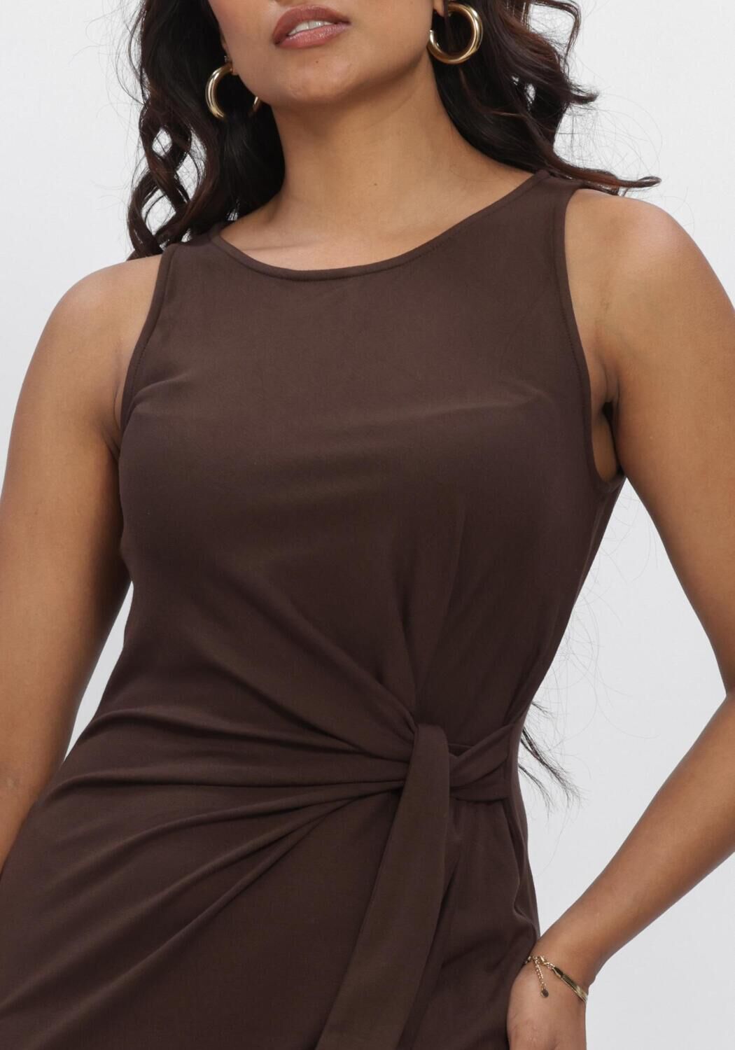 Bruine GRACE & MILA Maxi jurk SS26210012 - large