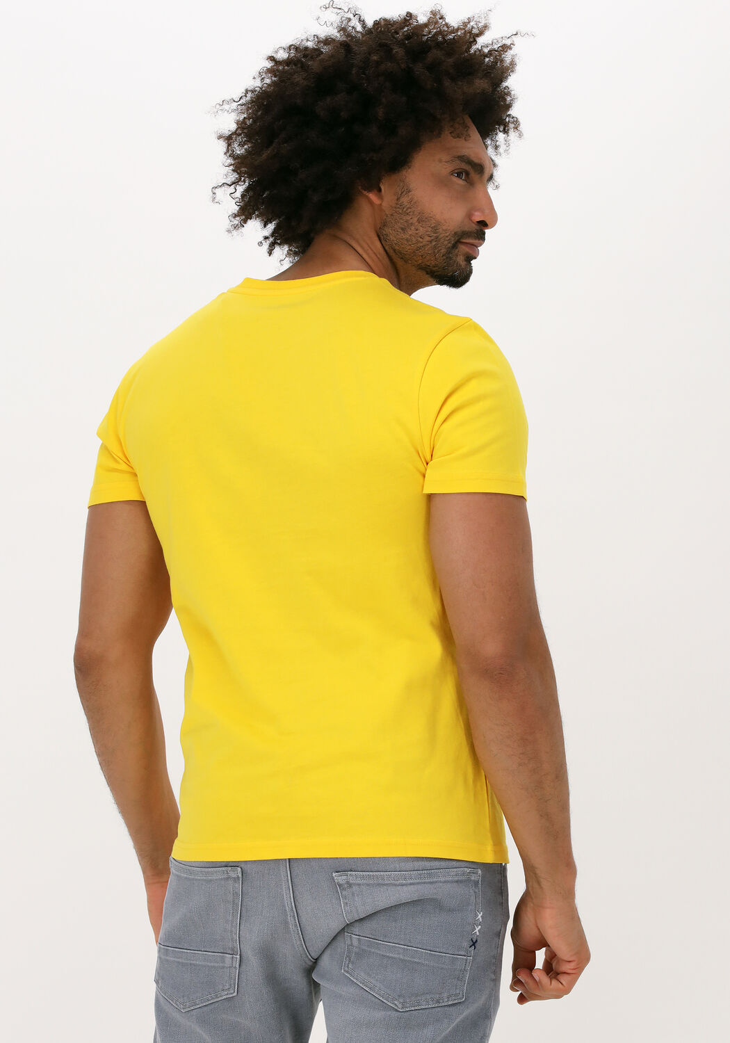 Gele NATIONAL GEOGRAPHIC T-shirt UNISEX T-SHIRT WITH BIG LOGO - large
