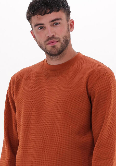 Bruine SELECTED HOMME Trui SLHRELAXMORELL CREW NECK SWEAT W - large