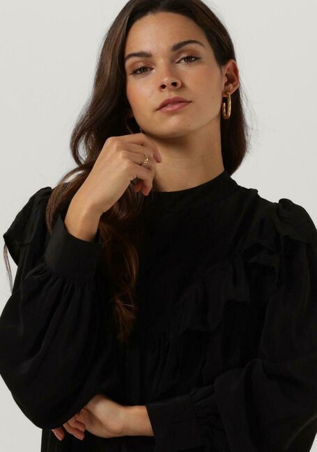 Zwarte SISSEL EDELBO Mini jurk KAREN SILK DRESS - large