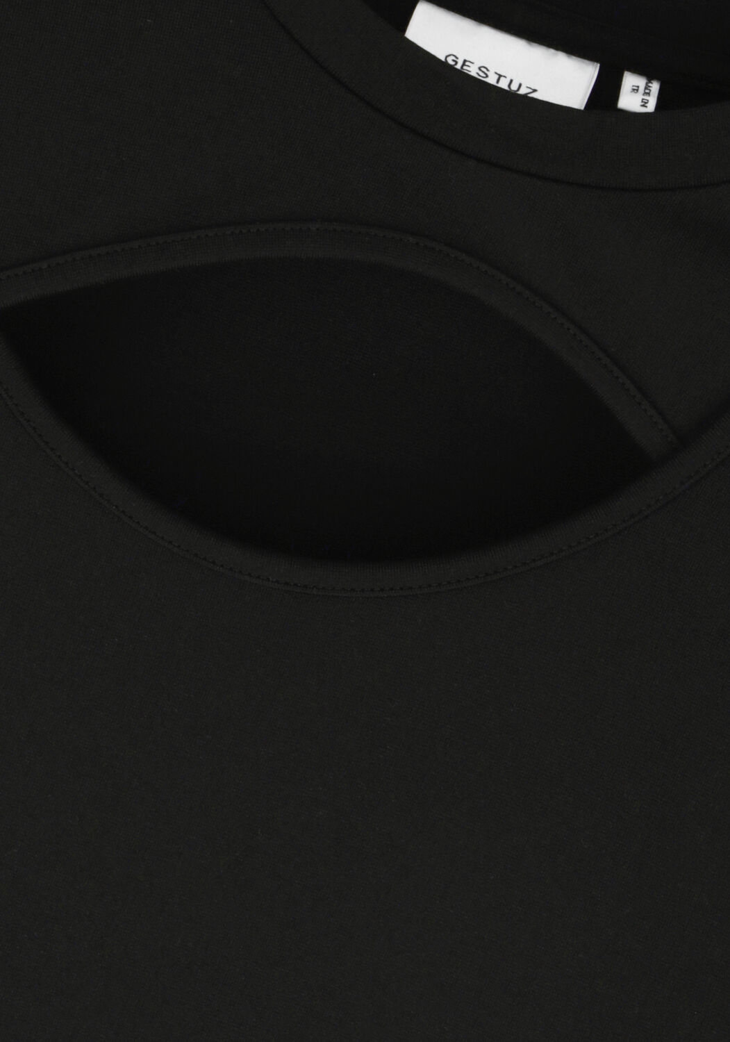 Zwarte GESTUZ Midi jurk ANKAGZ LONG DRESS - large