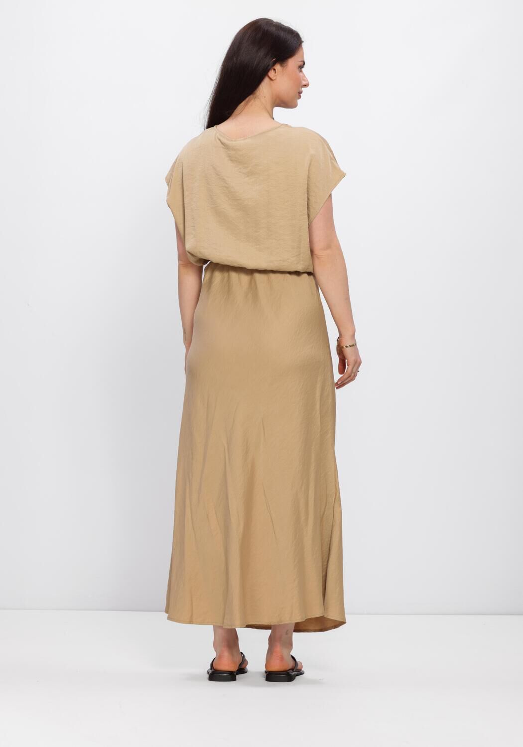 Beige BEAUMONT Maxi jurk AYMEE DRESS - large