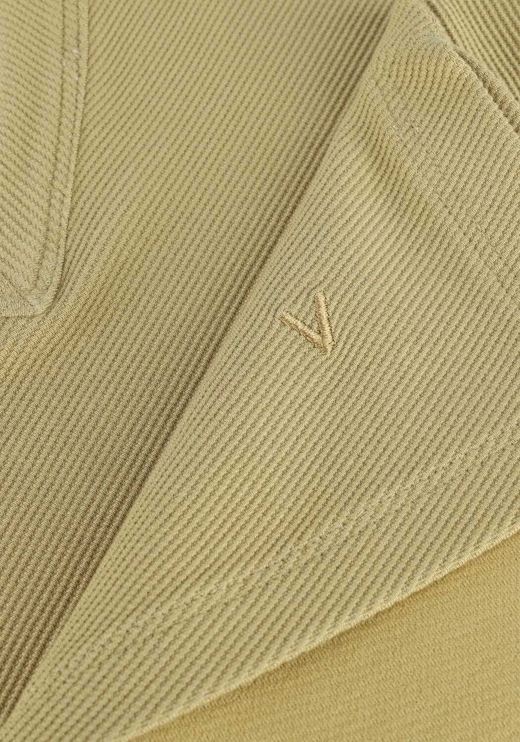 Gouden VANILIA Top V NECK RIB - large