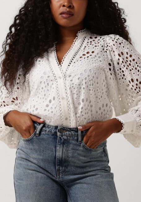 Witte CO'COUTURE Blouses VIOLA ANGLAISE TOP - large