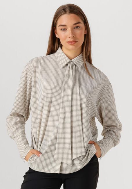 Gebroken wit STUDIO ANNELOES Blouses HOLLIS DOT CHECK BLOUSE - large