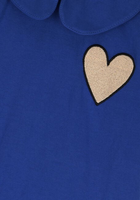 Donkerblauwe CARLIJNQ T-shirt SUNNIES - COLLAR T-SHIRT WT EMBROIDERY - large