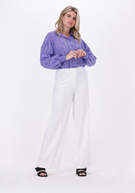 Witte ALIX THE LABEL Pantalon WOVEN WIDE LEG PANTS - large