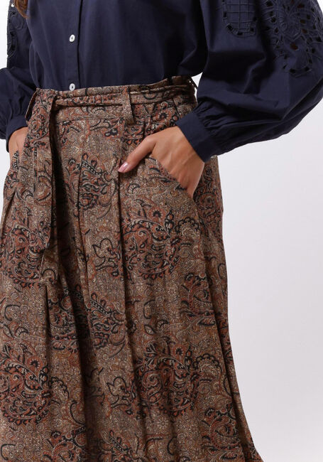 Bruine BY-BAR Wijde broek VIDE PAISLEY PANT - large