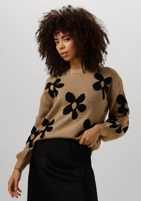 Beige YDENCE Trui KNITTED SWEATER DAISIE - large