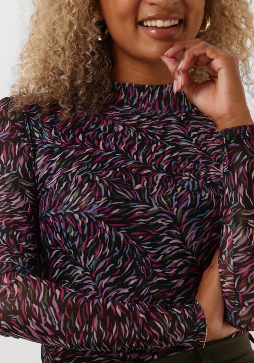FREEBIRD Dames Tops & T-shirts Ella Mesh Wit