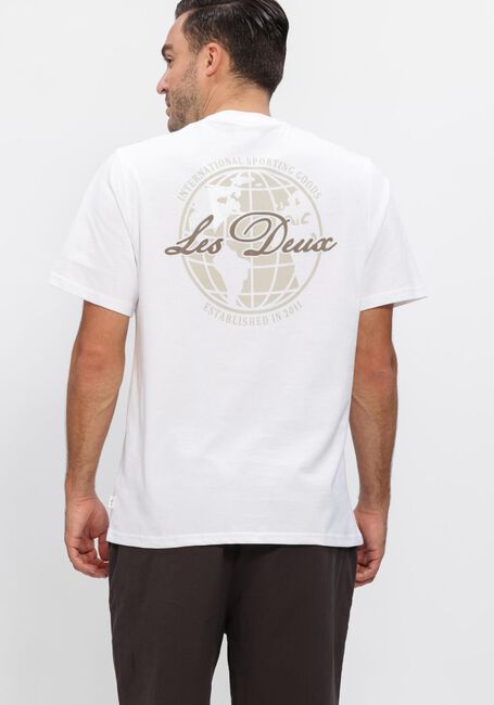 Witte LES DEUX T-shirt BEN GLOBE T-SHIRT - large