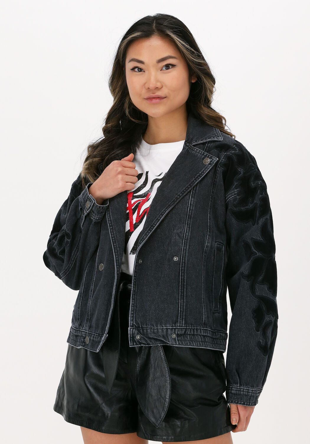 Alix the label leather jacket online