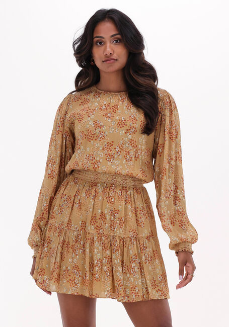 Khaki VANESSA BRUNO Mini jurk SVETLANA DRESS - large