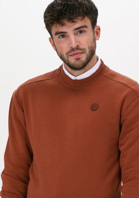 Oranje CAST IRON Sweater R-NECK RELAXED FIT ESSENTIAL S - large