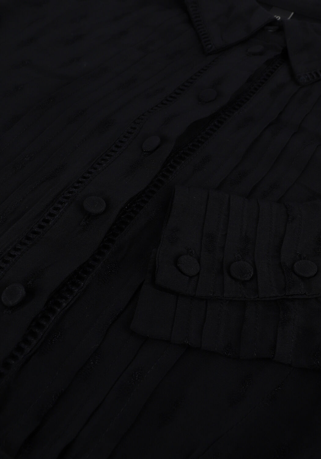 Zwarte Y.A.S. Mini jurk YASOLLY LS DRESS - large