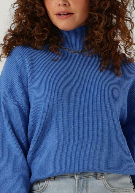 Lichtblauwe MSCH COPENHAGEN Coltrui MSCHMAGNEA RACHELLE RIB PULLOVER - large